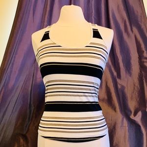 Zara Striped Racerback Tank Size Medium